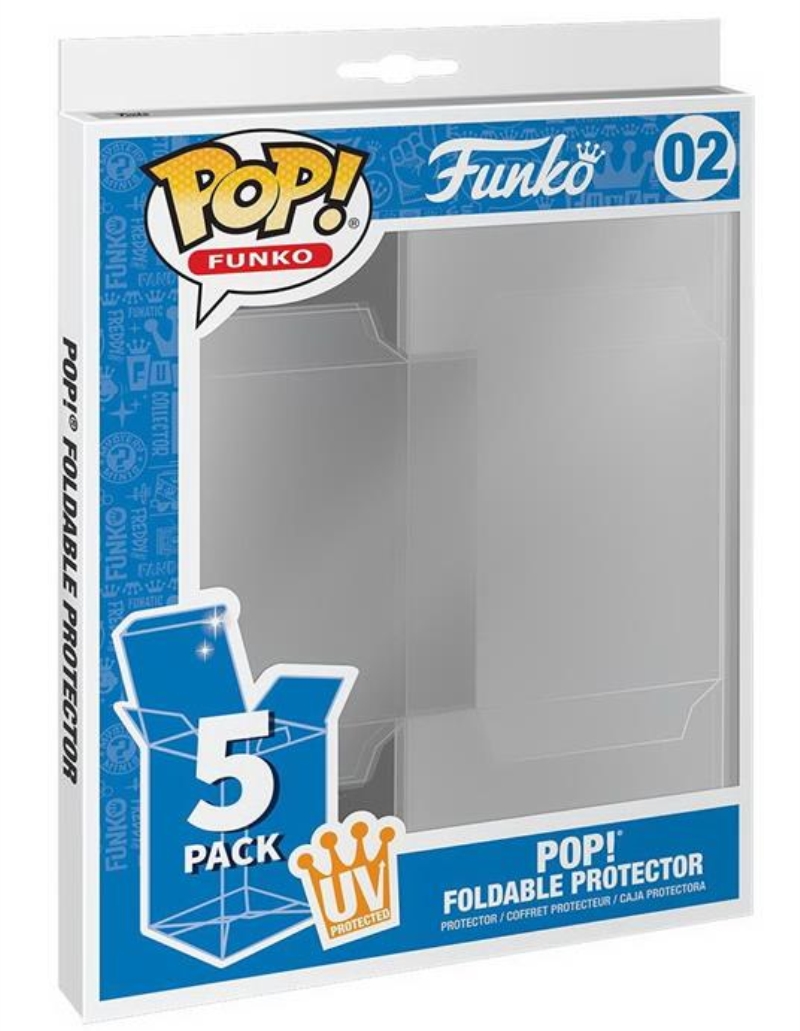 FUNKO ACTION FIGURES FUNKO POP PROTECTOR: 5PK FOLDABLE POP PROTECT